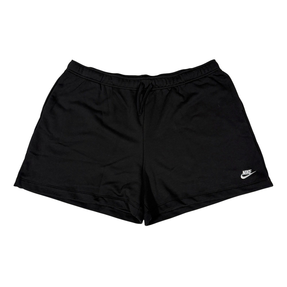 Nike Sportswear Fleece Shorts Black Mid Rise Standard Fit Mens 3X NWT